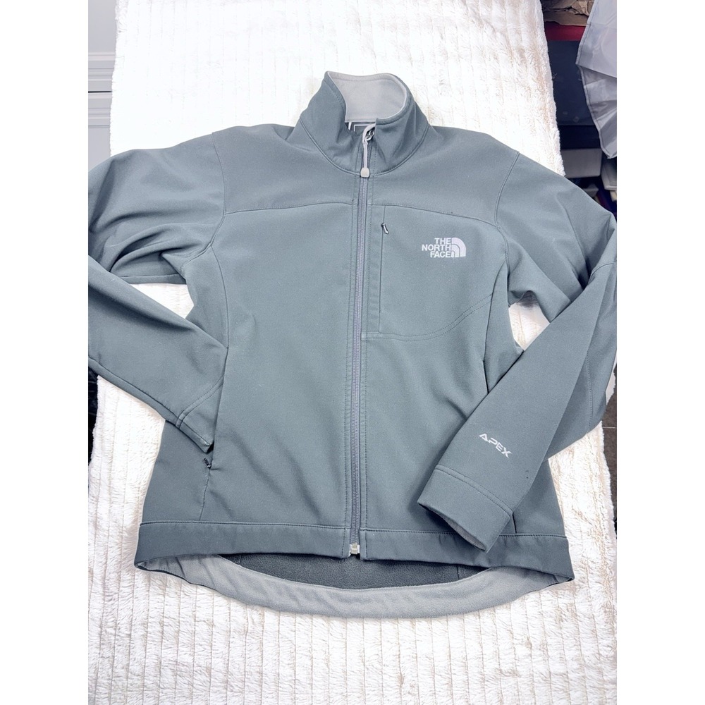 The North Face Full Zip Jacket Black Apex Bionic‎ Women's Pockets Small EUC